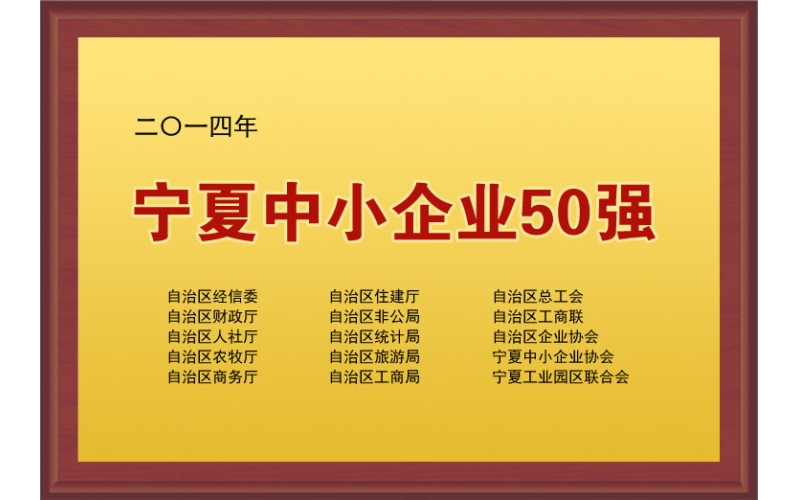 寧夏中小企業50強